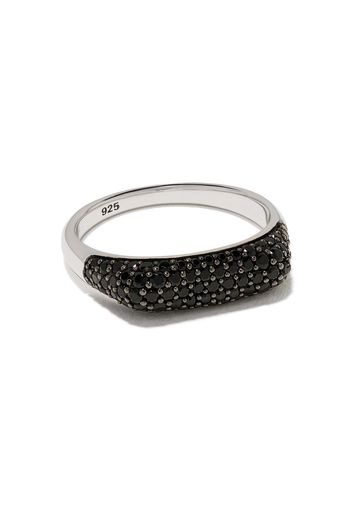 Tom Wood 'Knut' Ring mit schwarzem Spinell - SILVER