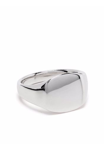 Tom Wood square face signet ring - Silber