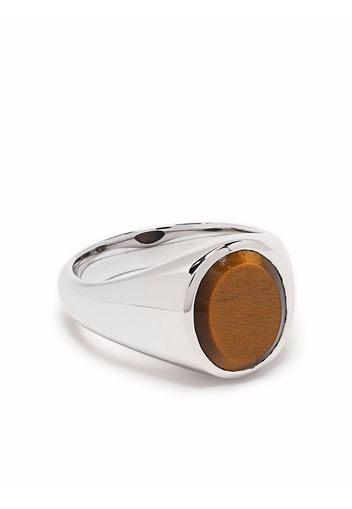 Tom Wood Lizzie tiger eye ring - Silber