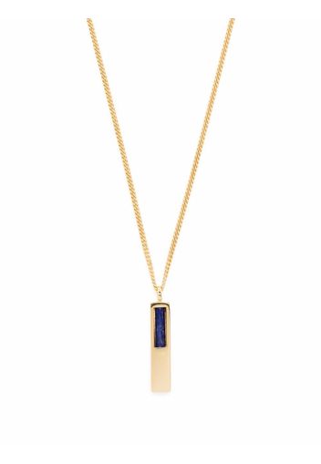 Tom Wood gold-plated silver lapis lazuli necklace