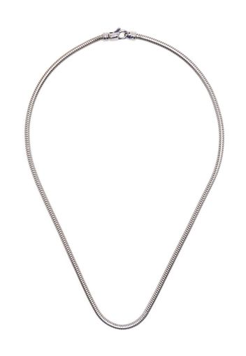 Tom Wood silver-plated snake chain necklace - Silber