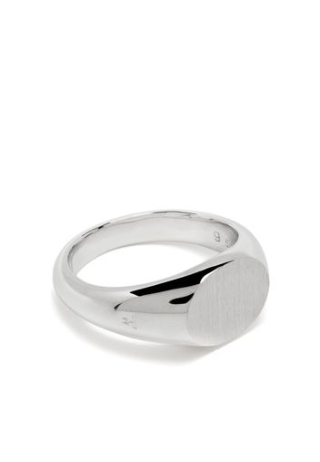 Tom Wood Joe sterling silver signet ring - Silber