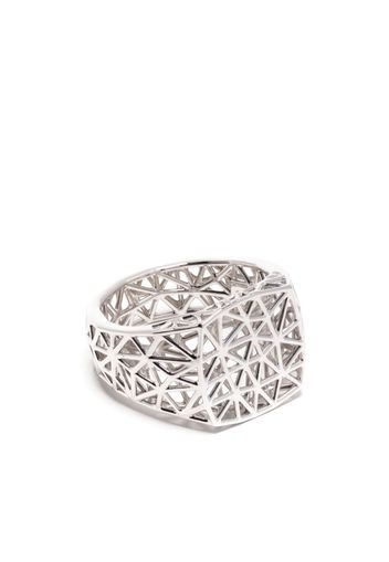 Tom Wood Mesh signet ring - Silber