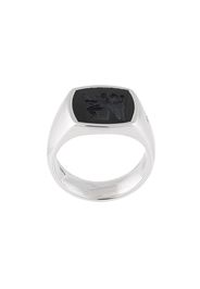 Tom Wood Eros Ring mit Onyx - Silber