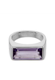 Tom Wood Peaky Ring mit Amethyst - Silber