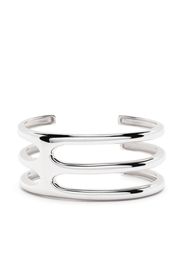 Tom Wood Cage Double cuff bracelet - Silber