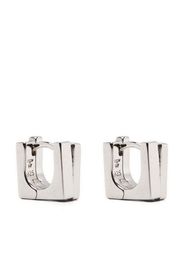 Tom Wood geometric sterling silver hoop earrings - Silber