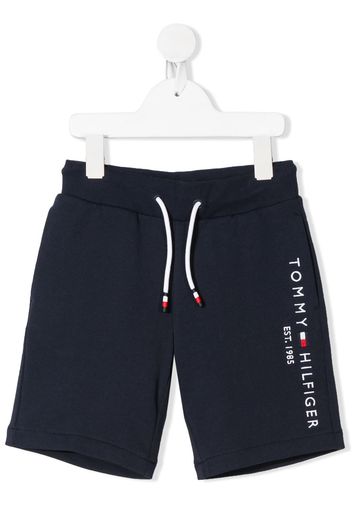 Tommy Hilfiger Junior Shorts mit Logo-Stickerei - Blau