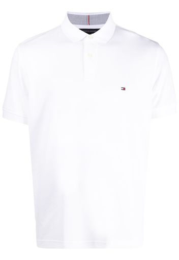 Tommy Hilfiger Poloshirt mit Logo-Patch - Weiß