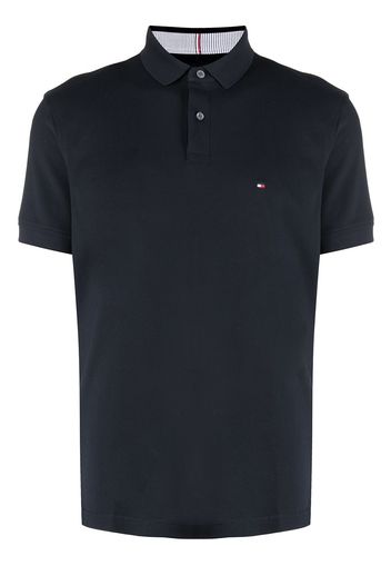 Tommy Hilfiger Poloshirt mit Logo-Patch - Blau