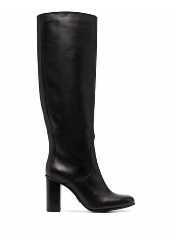 Tommy Hilfiger high-heel spare-toe boots - Schwarz