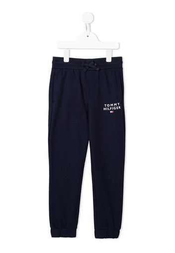 Tommy Hilfiger Junior Tapered-Jogginghose mit Logo - Blau