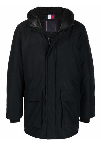 Tommy Hilfiger Rockie Dry Wax hooded parka - Schwarz