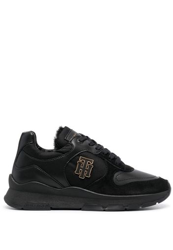 Tommy Hilfiger Warmlined logo-patch sneakers - Schwarz