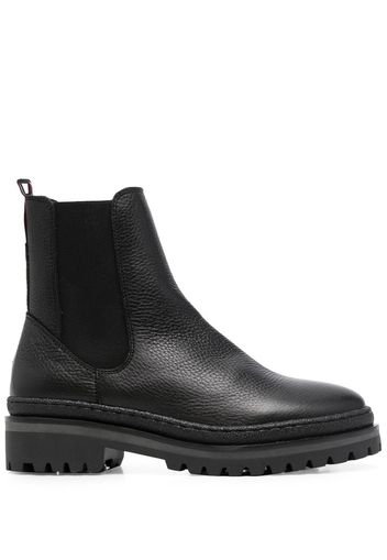 Tommy Hilfiger pebbled-finish chelsea ankle boots - Schwarz