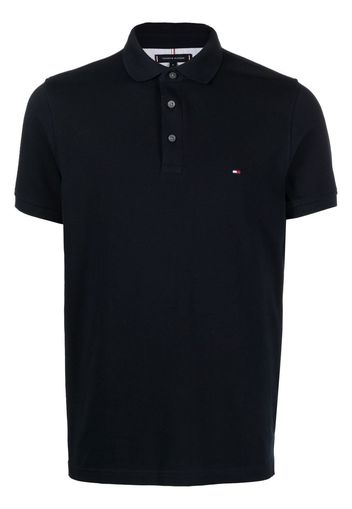 Tommy Hilfiger Poloshirt mit Logo-Stickerei - Blau