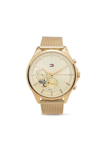 Tommy Hilfiger logo face round watch - Gold