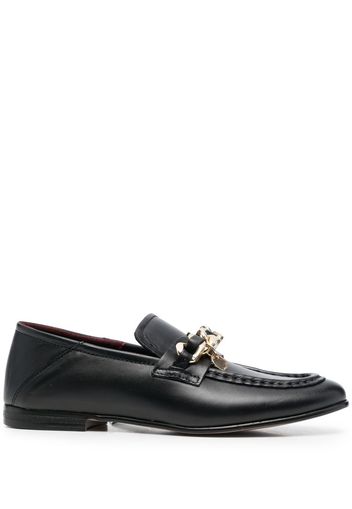 Tommy Hilfiger chain-link detail loafers - Schwarz