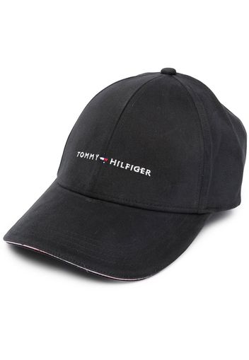 Tommy Hilfiger embroidered-logo baseball cap - Schwarz