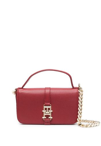 Tommy Hilfiger logo-plaque satchel bag - Rot