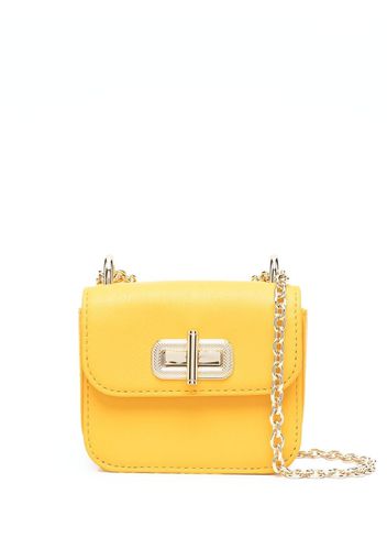 Tommy Hilfiger chain-link leather mini bag - Gelb