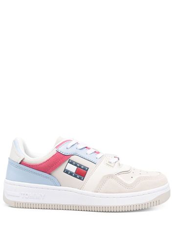 Tommy Hilfiger colour-block mid-top trainers - Nude