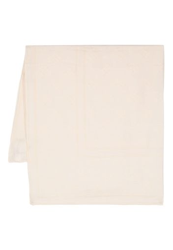 Tommy Hilfiger monogram-print cotton scarf - Nude