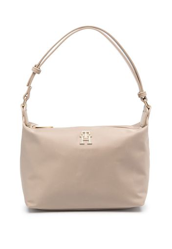 Tommy Hilfiger Handtasche mit Logo-Schild - Nude