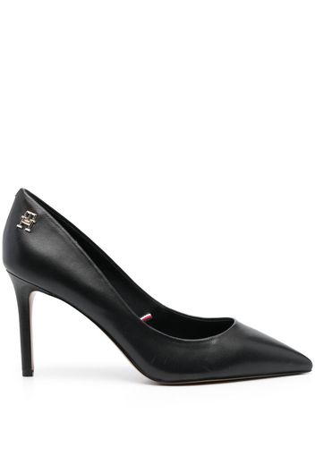 Tommy Hilfiger pointed-toe leather pumps - Schwarz