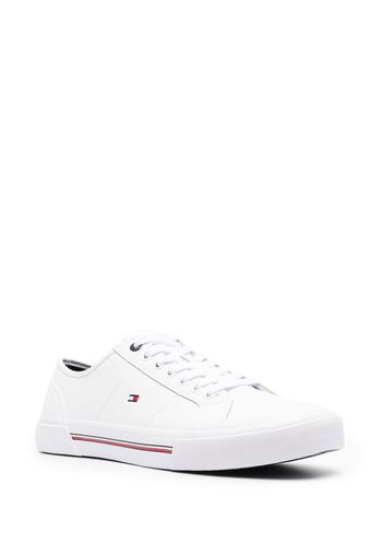 Tommy Hilfiger low-top leather sneakers - Weiß