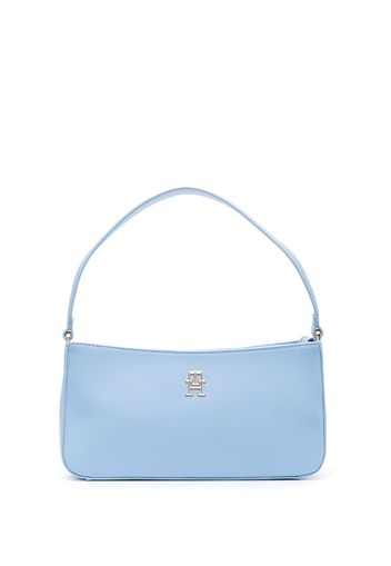 Tommy Hilfiger logo-plaque shoulder bag - Blau