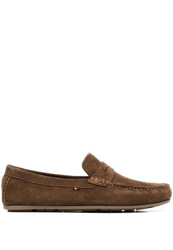 Tommy Hilfiger suede leather loafers - Braun