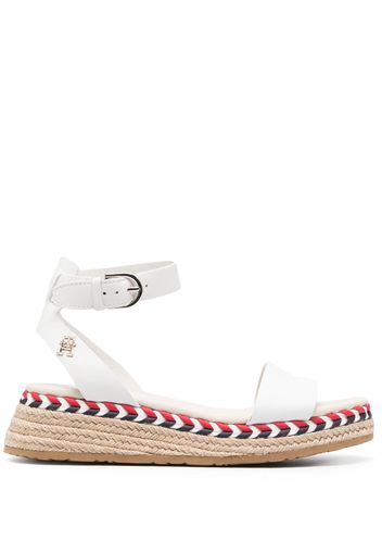 Tommy Hilfiger strap-detail leather espadrilles - Weiß