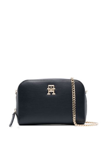 Tommy Hilfiger logo-plaque crossbody bag - Blau