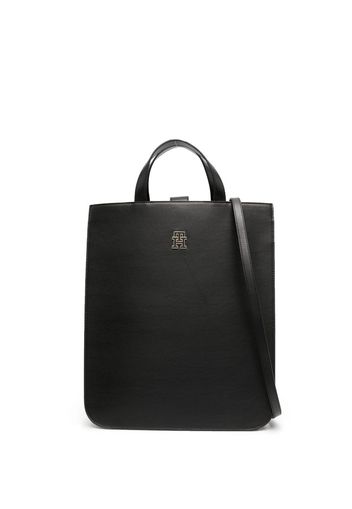 Tommy Hilfiger Chic logo-plaque tote bag - Schwarz