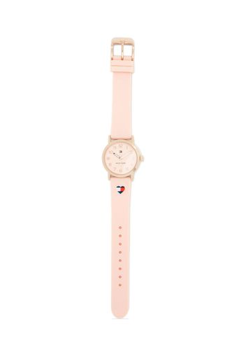 Tommy Hilfiger Junior logo heart-motif stainless-steel watch - Rosa