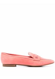 Tommy Hilfiger crossover strap detail loafers - Rosa