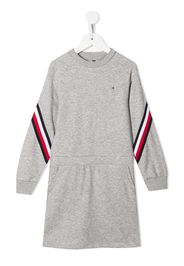 Tommy Hilfiger Junior striped-trim sweatshirt dress - Grau