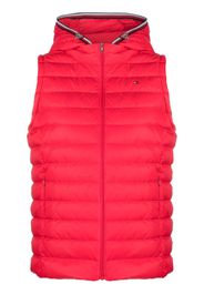 Tommy Hilfiger logo zipped gilet - Rot