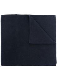 Tommy Hilfiger cotton logo-embroidered scarf - Blau