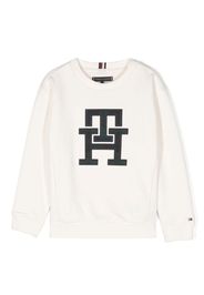 Tommy Hilfiger Junior logo-patch sweatshirt - Weiß