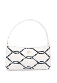 Tommy Hilfiger rope-print shoulder bag - Nude