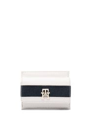 Tommy Hilfiger logo-plaque colour-block cardholder - Nude