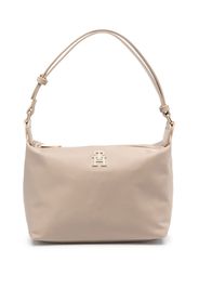 Tommy Hilfiger Handtasche mit Logo-Schild - Nude