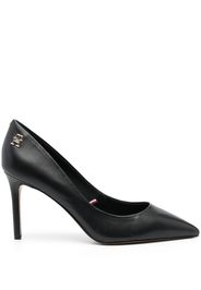 Tommy Hilfiger pointed-toe leather pumps - Schwarz