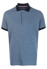 Tommy Hilfiger logo-patch cotton polo shirt - Blau