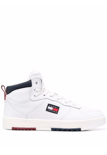 Tommy Jeans Basket Mid-Top leather sneakers - Weiß