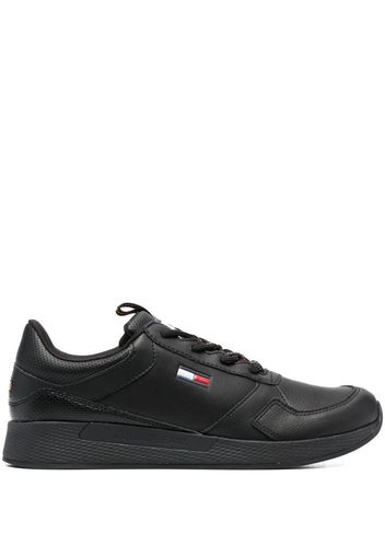 Tommy Jeans Flexi leather sneakers - Schwarz