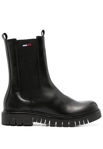 Tommy Jeans 30mm chunky Chelsea boots - Schwarz