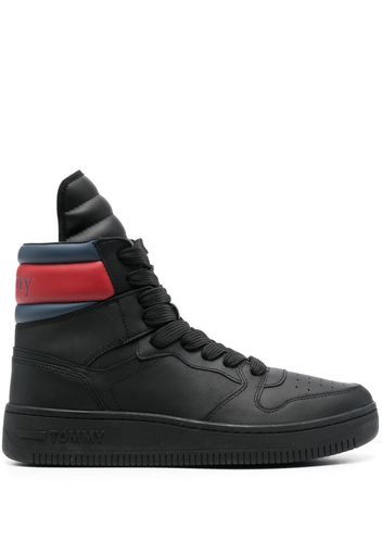 Tommy Jeans high-top lace-up sneakers - Schwarz